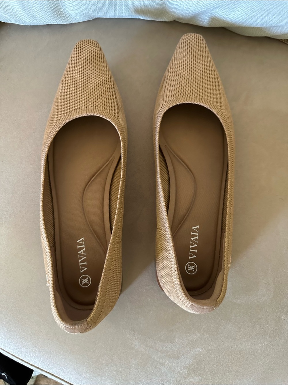 VIVAIA Minnie Pro Small Square Toe Heels Flats Women's size 37 US size 6 - Picture 6 of 11